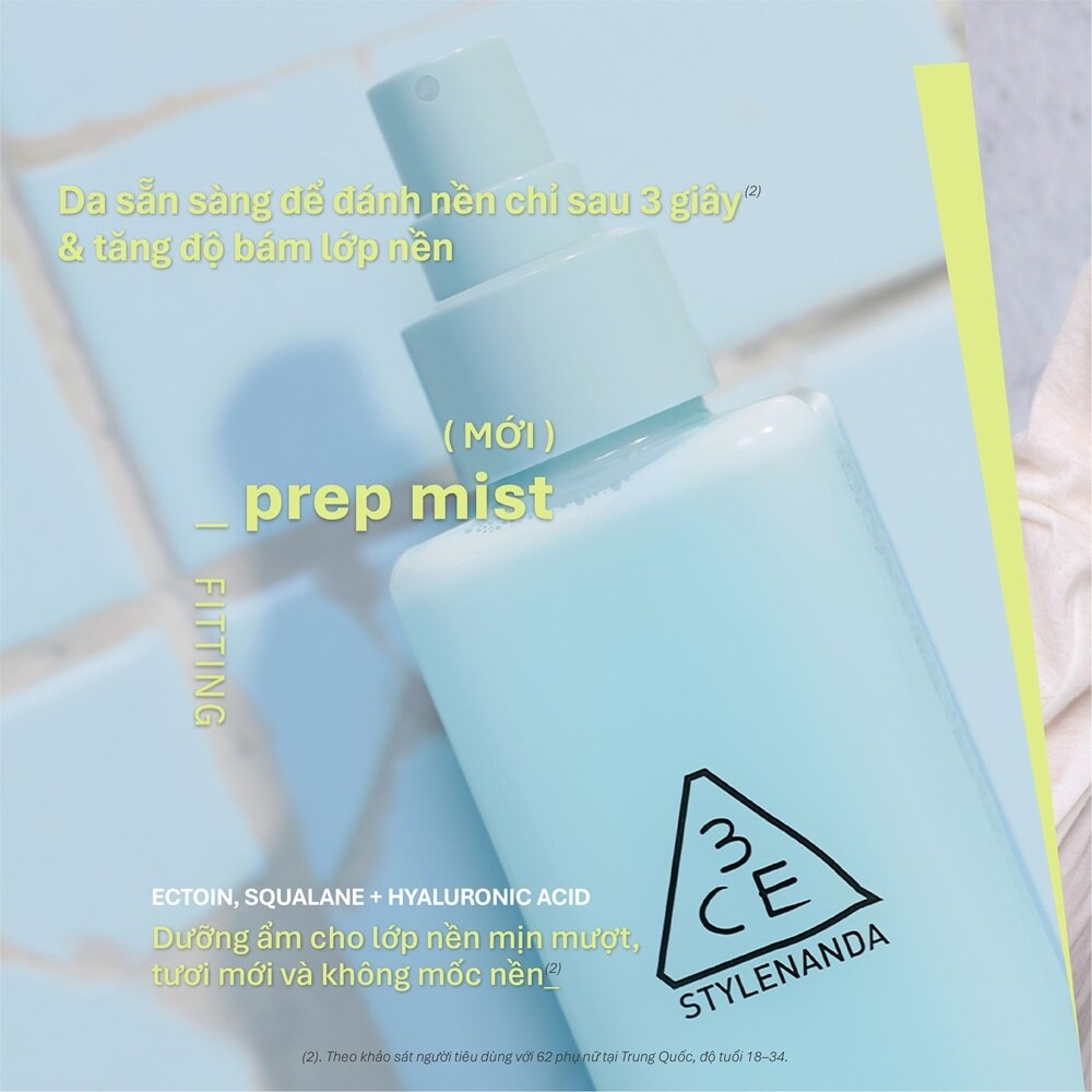 Xịt Dưỡng 3CE Fitting Prep Mist 95ml image